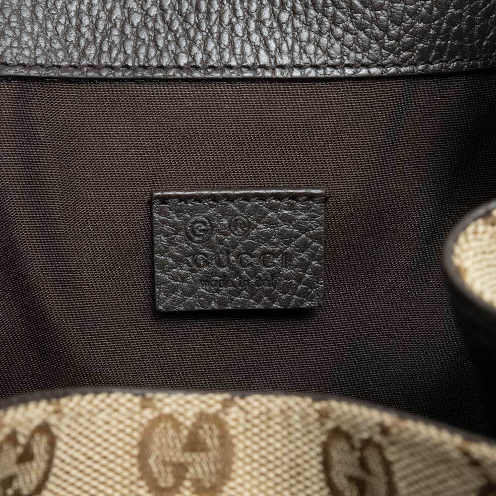 Gucci Backpack Drawstring Rucksack Daypack Gg Bei… - image 8